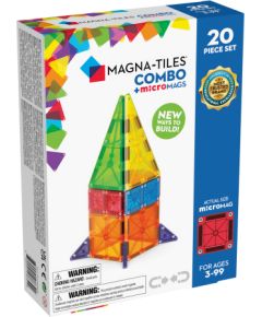 MAGNA-TILES Набор Микромагс Комбо, 20 деталей Конструкторы