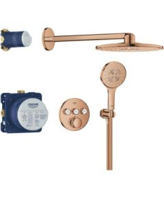 Grohe iebūvējama dušas sistēma ar termostatu SmartControl Rainshower SmartActive 310, warm sunset Dušas un komplekti