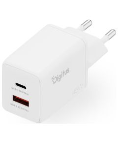 Digitus USB GaN Charger 45W, 1x USB-C, 1x USB-A DA-10302 Jaunumi - Viedierices