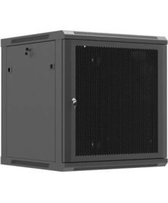 Lanberg Wall mounted installation cabinet 19"12U 600X600, Black perforated door (Flat pack) Lanberg Серверы и компоненты серверов