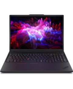 Lenovo ThinkPad P16v G3 Intel Black 16 " OLED Touchscreen WQUXGA 3840 x 2400 pixels Intel Core Ultra 7 265H 64 (2x32) GB SODIMM DDR5 Solid-state drive capacity 1000 GB NVIDIA RTX PRO 2000 Blackwell Generation GDDR7 8 GB Windows 11 Pro 802.11be Bluetooth v Portatīvie datori