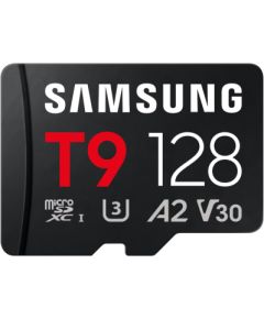 Samsung T9 MicroSD Card 128 GB microSDXC Flash memory class U3, V30, A2 Atmiņas kartes micro SD SDHC