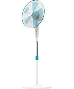 Cecotec EnergySilence 500 Pedestal Fan Stand Fan 40 W Diameter 40 cm Number of speeds 3 Oscillation White/Blue Вентиляторы