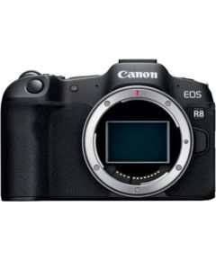 Canon EOS R8 Mirrorless Camera Body (AIP) Megapixel 24.2 MP Image stabilizer ISO sensitivity (max) 102400 Display diagonal 3 " Wi-Fi Video recording Automatic, manual CMOS Spoguļkameras