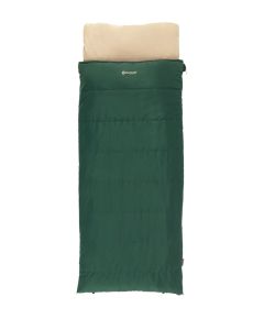 Outwell Contour Prime Green Sleeping Bag 220 x 85 cm -13 to 16 °C 2-way L-shape open-end with auto lock Спальные мешки