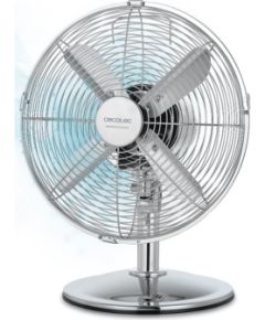 Cecotec EnergySilence 620 RetroDesk Desktop Fan Table Fan 40 W Diameter 30 cm Number of speeds 3 Oscillation Silver Вентиляторы