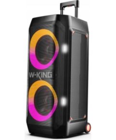 Głośnik bezprzewodowy Bluetooth W-KING T12 czarny Bezvadu skaļruņi
