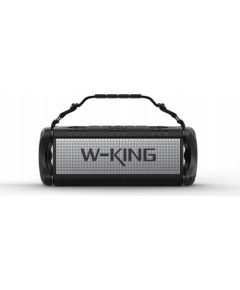 Głośnik bezprzewodowy Bluetooth W-KING D8 czarno -srebrny Bezvadu skaļruņi