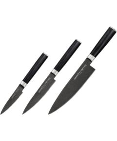 SAMURA 3 virtuves nažu komplekts, Stonewash - SM-0230B нож