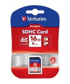 Atmiņas karte Verbatim SDHC 16GB Class 10 Карты памяти