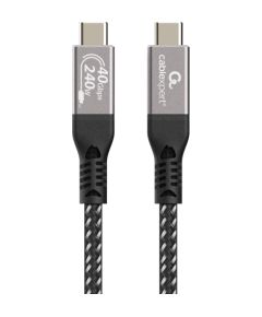 Kabelis Gembird Premium USB4 240W Type-C Male - Type-C Male 0.5m Data USB kabeļi
