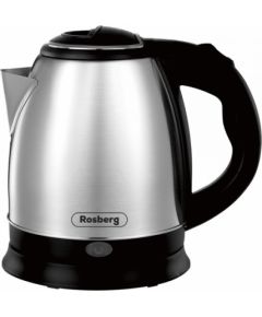 Elektriskā tējkanna Rosberg 555R51230J, 1500W, 1L, nerūsējošā tērauda korpuss Tējkannas (elektriskās)