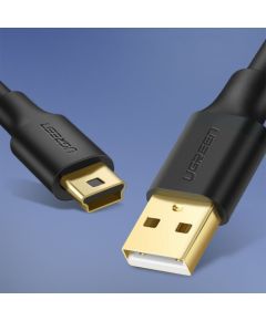 Ugreen   5 pin gold-plated USB cable - mini USB 0.5m black (US132) Data USB kabeļi