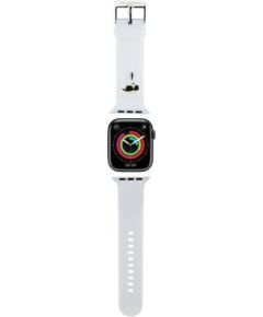 Karl Lagerfeld   Karl Lagerfeld 3D Rubber Karl Head strap for Apple Watch 38/40/41mm - white Neoriģinālie Maciņi
