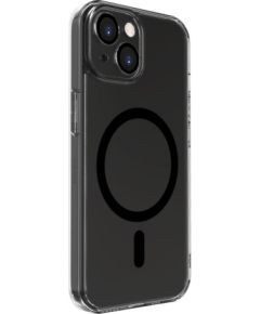 Evelatus Apple  iPhone 15 Clear Case With MagSafe and Camera Protection Transparent Black Neoriģinālie Maciņi