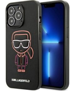 Karl Lagerfeld Apple  iPhone 13 Pro Max 6.7 hardcase Karl Ikonik Outline Black Neoriģinālie Maciņi