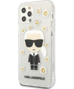 Karl Lagerfeld Apple  Ikonik Flower Case for iPhone 12/12 Pro Transparent Neoriģinālie Maciņi