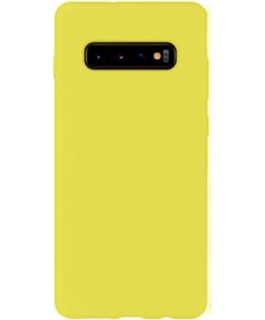 Evelatus Samsung  Galaxy S10 Nano Silicone Case Soft Touch TPU Yellow Neoriģinālie Maciņi