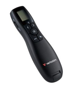 Prezenteris Verbatim 2.4GHz Melns 2xAAA LCD display Peles, ievadierīces