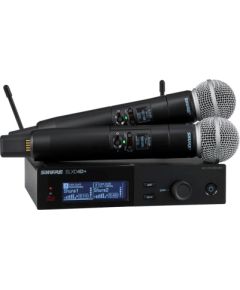 Shure SLXD24D+E/58 - Podwójny system bezprzewodowy z kapsułami SM58 Mikrofoni
