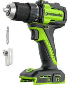 Akumulatora urbjmašīna-skrūvgriezis Greenworks DD345; 24 V; 45 Nm (bez akumulatora un lādētāja) Urbjmašīnas un skrūvgrieži