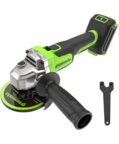 Akumulatora leņķa slīpmašīna Greenworks AG370A1; 24 V; 700 W; 125 mm (bez akumulatora un lādētāja) Slīpmašīnas