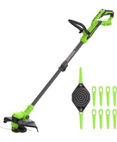 Akumulatora zāles trimmeris Greenworks ST3002A2; 24 V; 30 cm (bez akumulatora un lādētāja) Trimmeri, Krūmgrieži