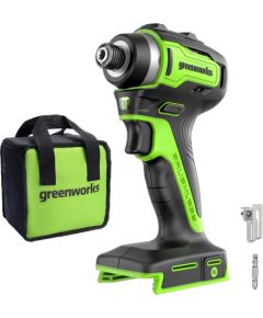 Akumulatora triecienskrūvgriezis Greenworks ID3220A2; 24 V; 220 Nm (bez akumulatora un lādētāja) Urbjmašīnas un skrūvgrieži