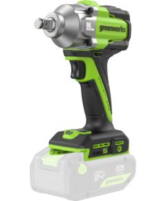 Triecienatslēga Greenworks IW5500; 24 V; 500 Nm (bez akumulatora un lādētāja) Trieciena uzgriežņu pistoles ar akumulatoru