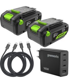 Akumulatori Greenworks K2D8DEAA1; 24 V; 2x4,0 Ah akum. Аккумуляторы