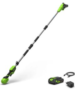Teleskopiskā zaru zāģa piederums Greenworks PS2002FA1; 24 V; 20 cm; 1x2,0 Ah akum. Motorzāģi