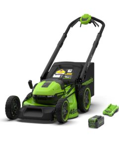 Akumulatora zāles pļāvēja pašgājējs Greenworks MO40L416-01; 40 V; 46 cm; 1x4,0 Ah akum. Газонокосилки