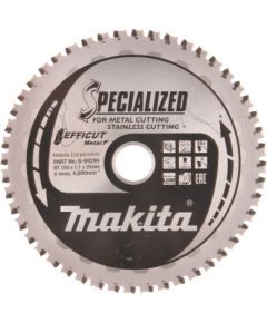 Griešanas disks metālam Makita Efficut Metal; 150x1,1x20 mm; Z48; 0° Zāģripas