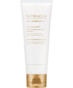Missha Super Aqua Cell Renew Snail Cleansing Foam - Čisticí pleťová pěna se šnečím extraktem 100ml Ķermeņa kosmētika