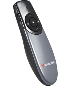 Verbatim 32365 Focus Wireless Presenter with Red Laser Pointer, Grey/Black Jaunumi - Datori