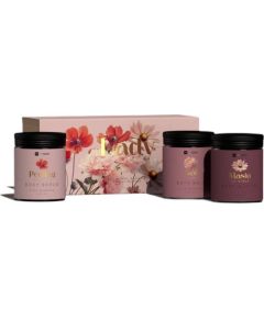 HiSkin Lady Flowers sól do kąpieli 200 ml + peeling do ciała 200 ml + masło do ciała 200 ml Smaržas - NESAKĀRTOTS