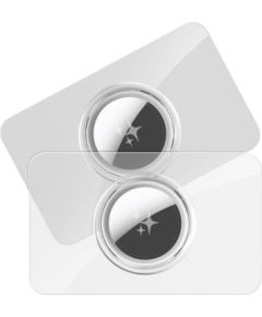 Dux Ducis   DUX DUCIS card-shaped protective case for AirTag 2 pcs transparent + black Сумки, чехлы для планшетников