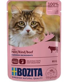 Bozita Pouch HiS Beef  85g Kaķu konservi