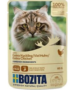 Bozita Pouch HiS extra Chicken  85g Kaķu konservi