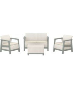 Keter Комплект садовой мебели Scandi Linea 2 Seater Set галечный серый/шалфейный оттенок камня Новинки Для дома и сада 