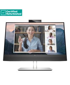 RENEW SILVER HP E24mv G4 FHD Conferencing Monitor - 23.8" 1920x1080 FHD 250-nit 60Hz AG, IPS, HDMI/VGA/DisplayPort, 4x USB-A, speakers, 5MP webcam, height adjustable/tilt/swivel/pivot, 1 years / 169L0AAR#ABB Monitori
