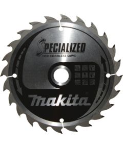 Griešanas disks kokam Makita B-32904; TCT; 165x20 mm; Z24; 20° Zāģripas