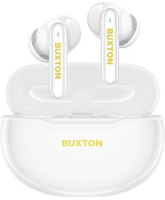 Buxton BTW 7200 White Tuya - In-ear wireless earphones with charging case, white Aудио-видео
