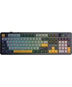 F108 Pro Gray+Orange+Deep Gray Reaper Switch RGB Keyboard by AULA Klaviatūras