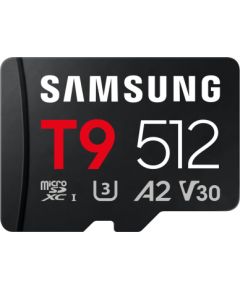 MEMORY MICRO SDXC T9 512GB/V30 MB-MH512T/WW SAMSUNG Atmiņas kartes micro SD SDHC