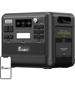 FOSSIBOT F2400 2400W Charging Station (Black) Akumulatoru spēkstacijas