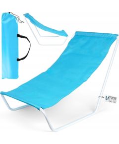 Vilde Leżak Plażowy Składany Metalowy z Torbą Transportową VILDE 86 x 51,5 cm Guļamkrēsli un sauļošanās krēsli