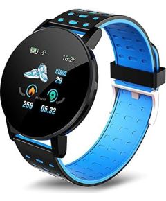 iWear   Smart Band 119s Plus Fitness Tracker Heart Rate & Sleep Monitor Black White Smart-Watch Умные часы