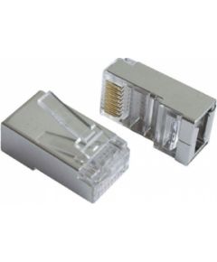 Konektors Gembird RJ45 Male 10pack Shielded modular Сетевые кабели