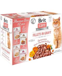 Brit care fillets in gravy for adult cats 12x85g Консервы кошек